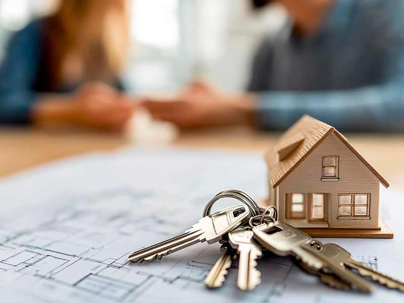 Předání klíčů po dokončení prodeje nemovitosti
